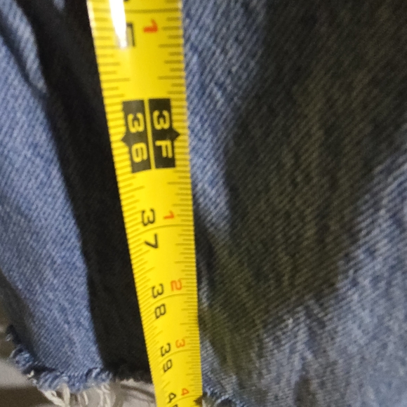 Garage Women's Distressed Blue Flare Jeans - Picture 3 of 3